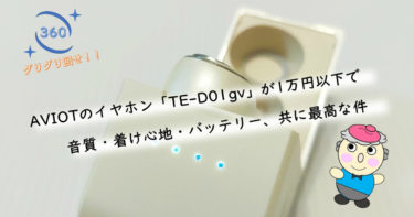 AVIOTのイヤホン「TE-D01gv」が1万円以下で音質・着け心地・バッテリー、共に最高な件